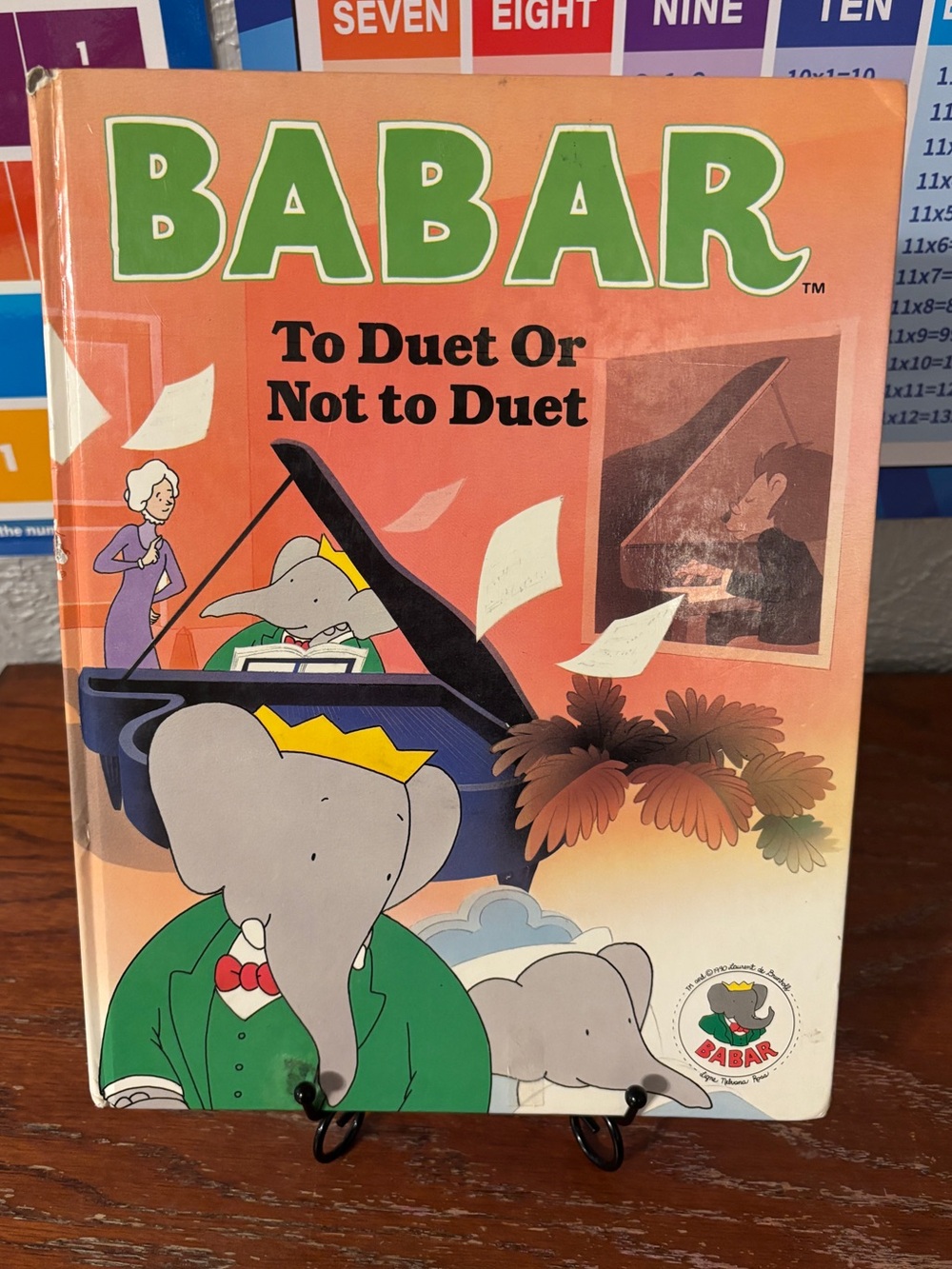 BABAR To Duet Or Not to Duet - Classic Children's Book Vintage 1990 book
